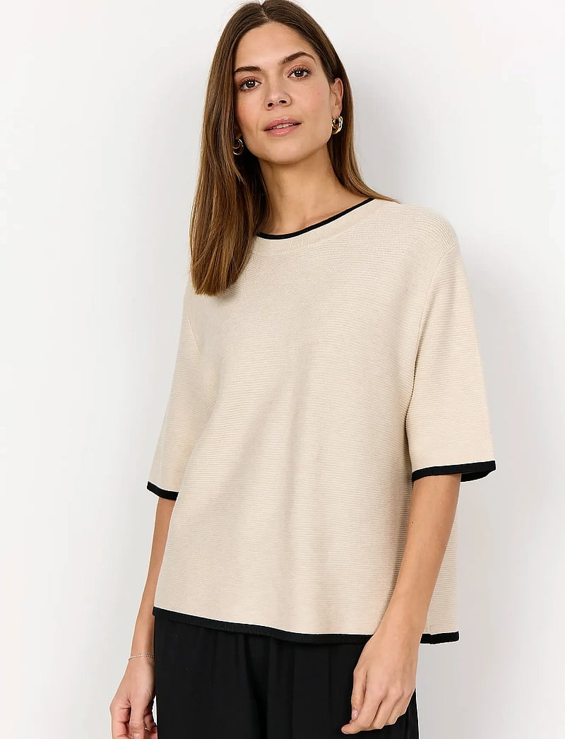 Soyaconcept - SC-DOLLIE - striktrøjer - 91620 cream melange - 0