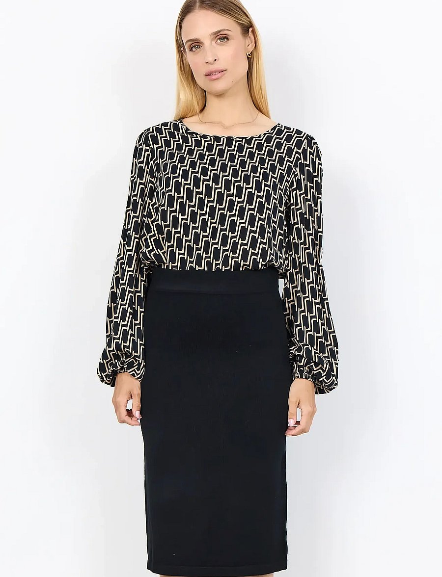 Soyaconcept - SC-DOLLIE - midi kjolar - 9999 black - 0