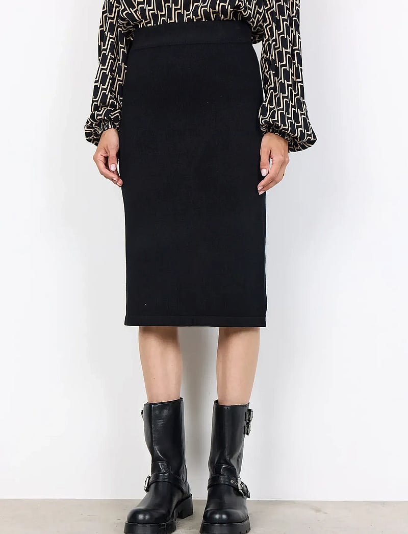 Soyaconcept - SC-DOLLIE - spódnice do kolan i midi - 9999 black - 3