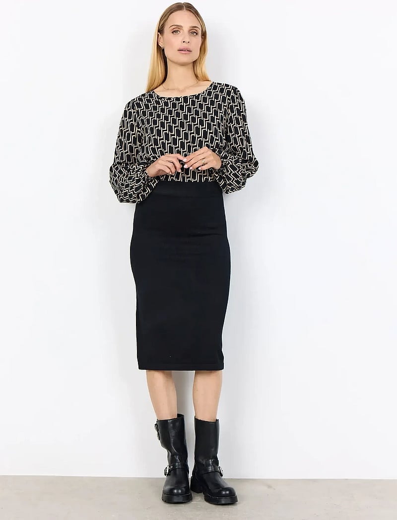 Soyaconcept - SC-DOLLIE - spódnice do kolan i midi - 9999 black - 4