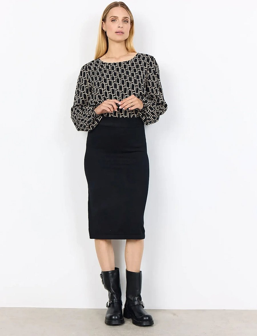 Soyaconcept - SC-DOLLIE - midi kjolar - 9999 black - 4