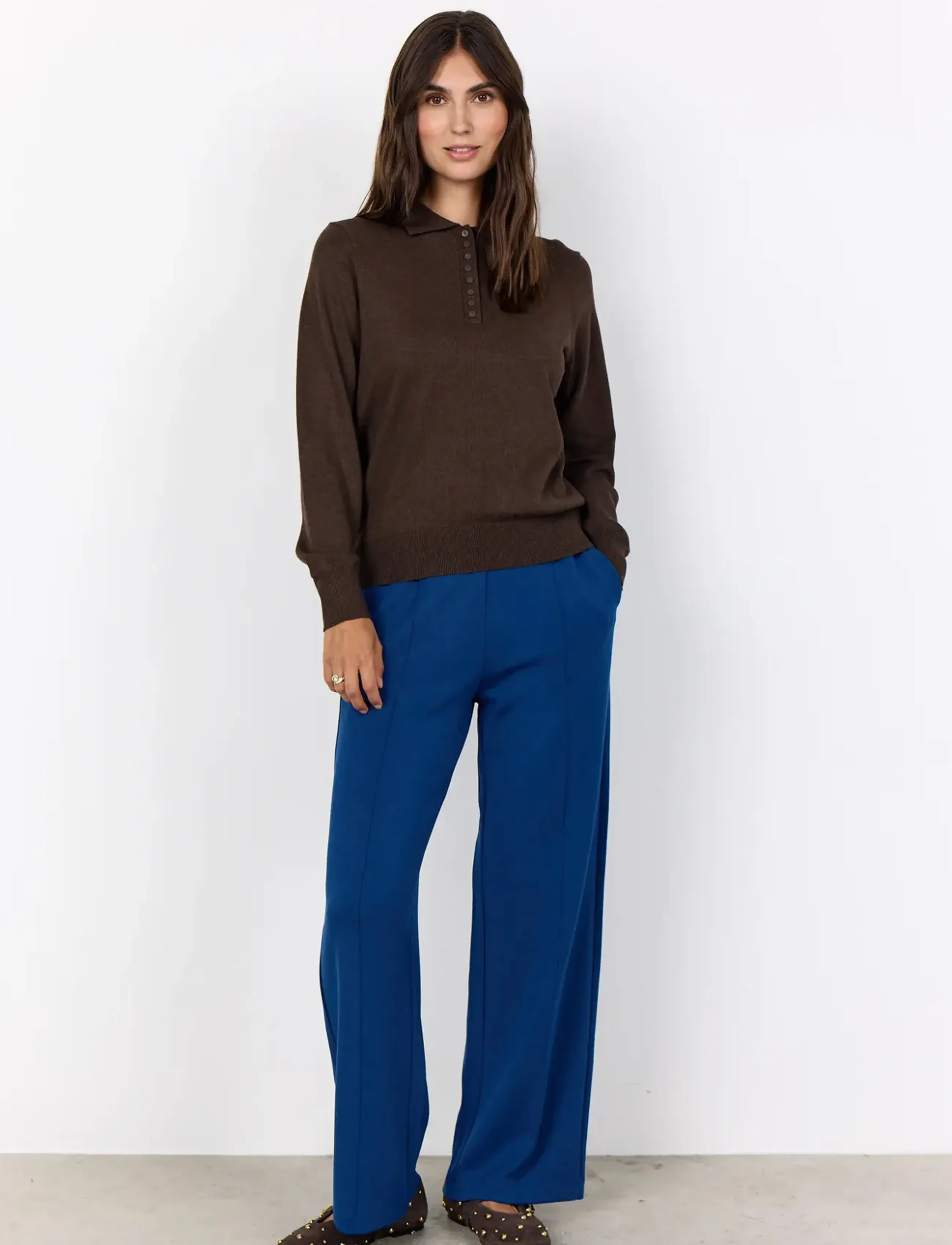 Soyaconcept - SC-DOLLIE - gebreide truien - 98694 hot fudge melange - 3