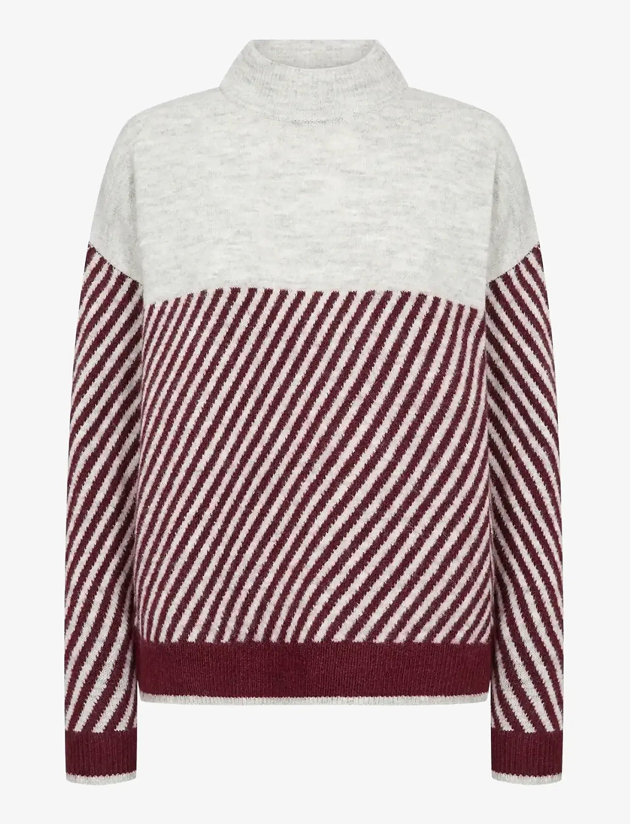 Soyaconcept - SC-NESSIE STRIPE - herbstliche kleidung - 94850c dark red mel combi - 0