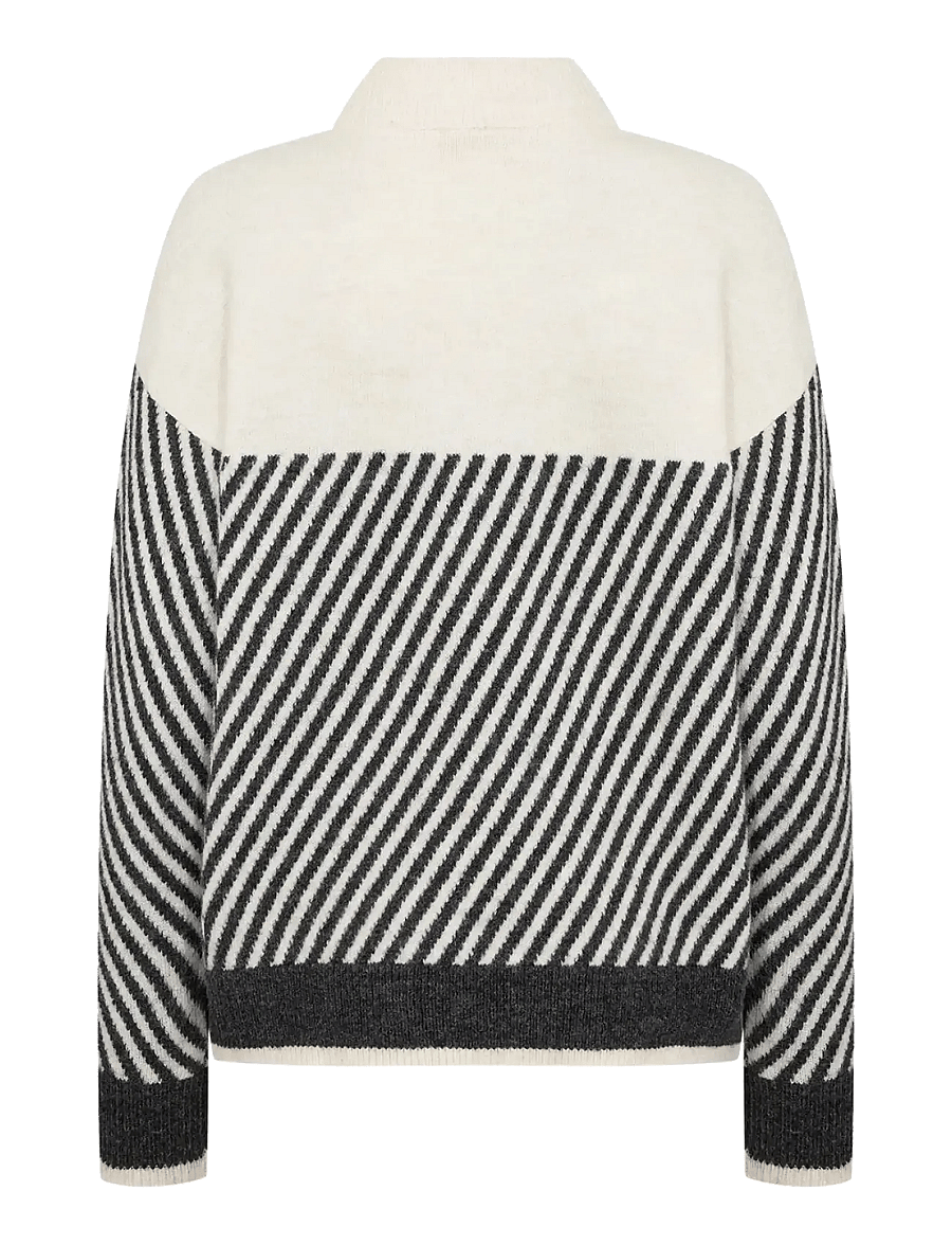 Soyaconcept - SC-NESSIE STRIPE - džemperi - 91620 cream melange combi - 2