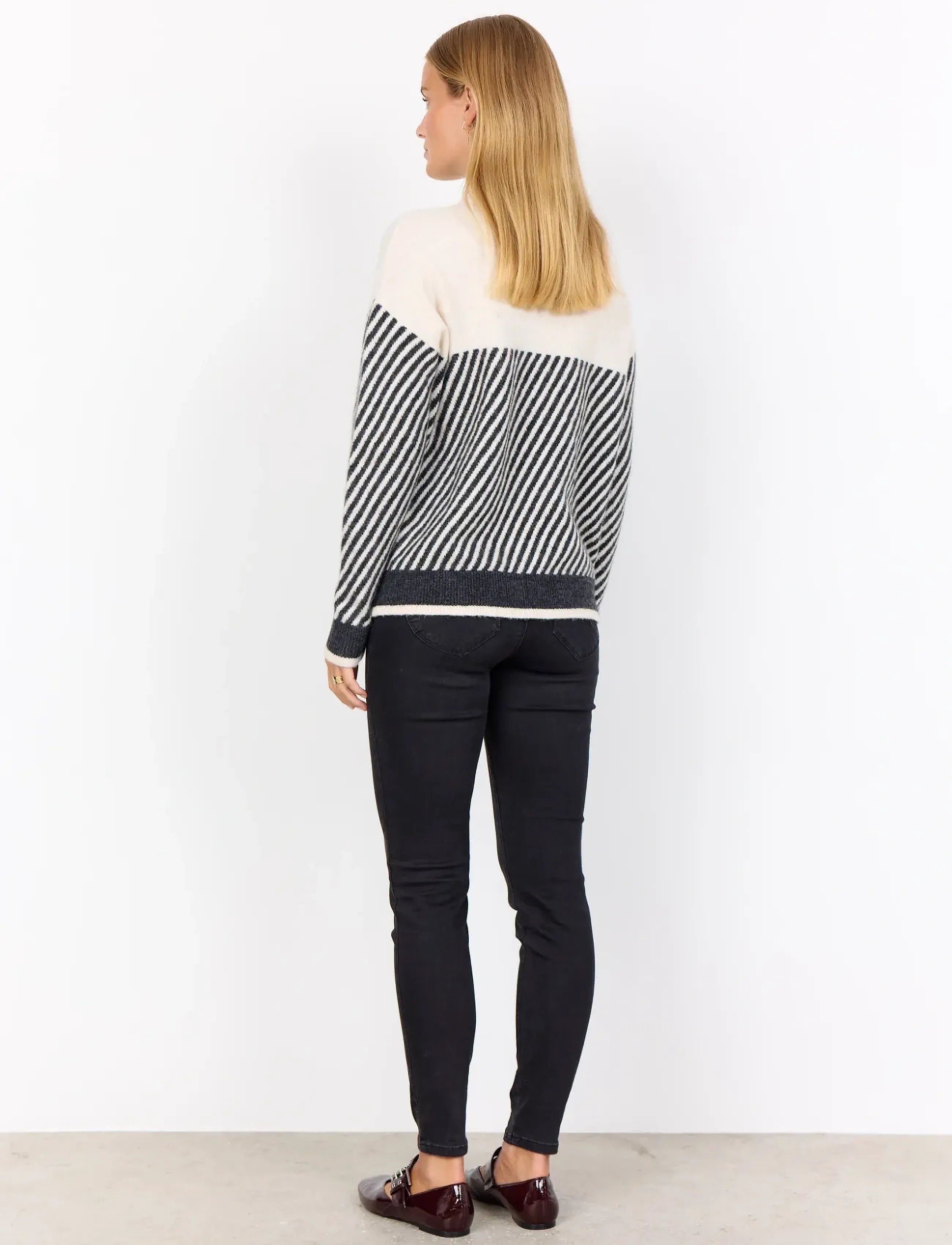 Soyaconcept - SC-NESSIE STRIPE - džemperi - 91620 cream melange combi - 3