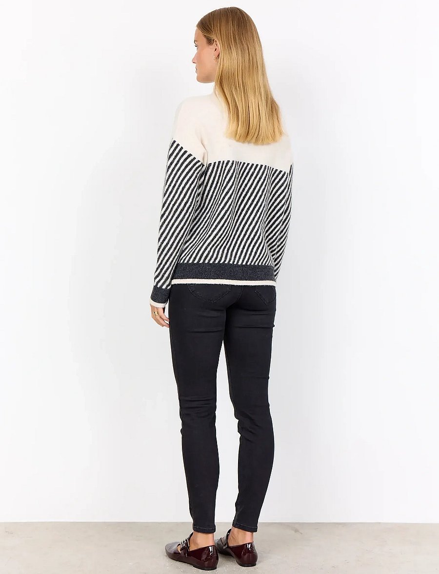 Soyaconcept - SC-NESSIE STRIPE - džemperi - 91620 cream melange combi - 3