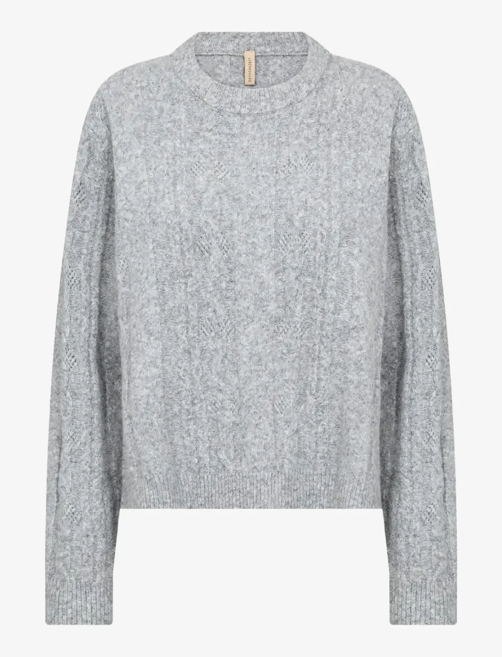 Soyaconcept - SC-VIKI - striktrøjer - 99470 med. grey melange - 1