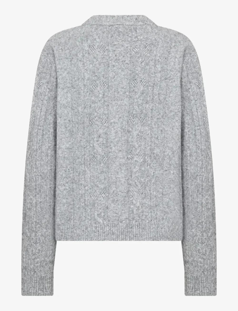 Soyaconcept - SC-VIKI - striktrøjer - 99470 med. grey melange - 2
