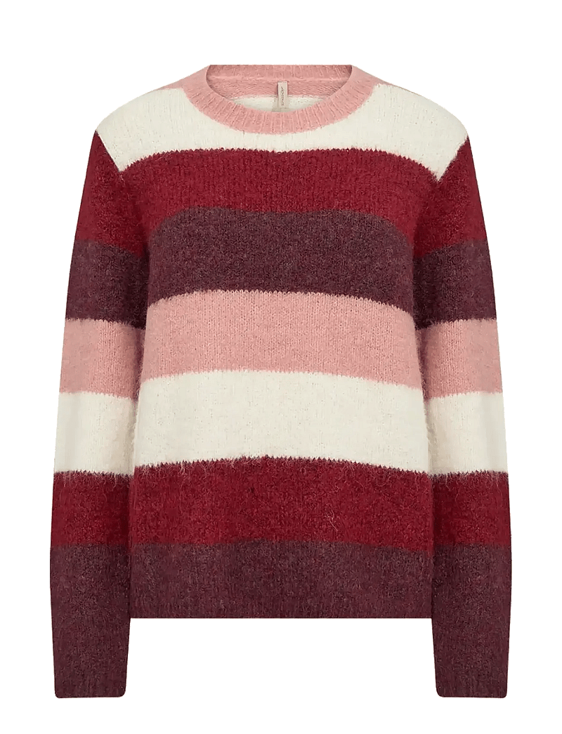 Soyaconcept - SC-ILENE - striktrøjer - 94850c dark red mel combi - 1