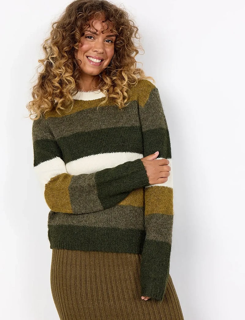 Soyaconcept - SC-ILENE - peysur - 97965c dark olive mel. combi - 0