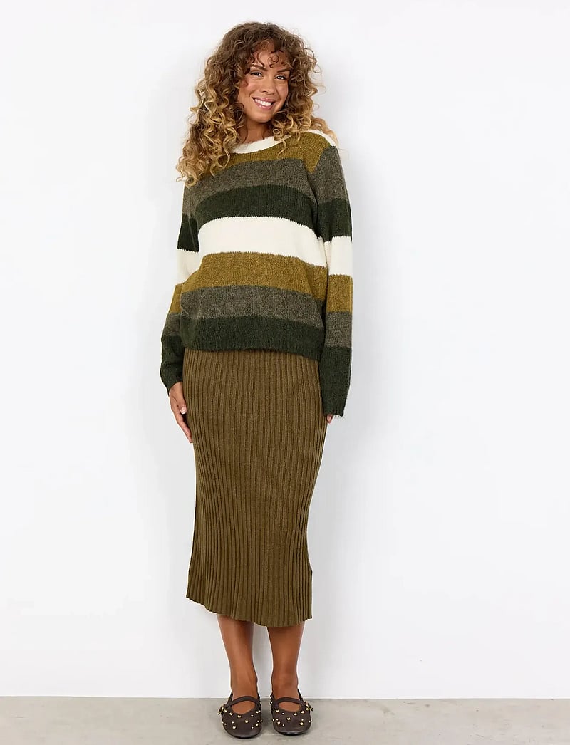 Soyaconcept - SC-ILENE - peysur - 97965c dark olive mel. combi - 4