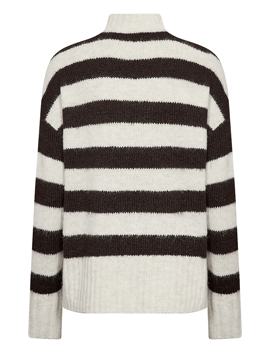 Soyaconcept - SC-ILENE YD - rollkragenpullover - 98980c chocolate plum mel com - 1