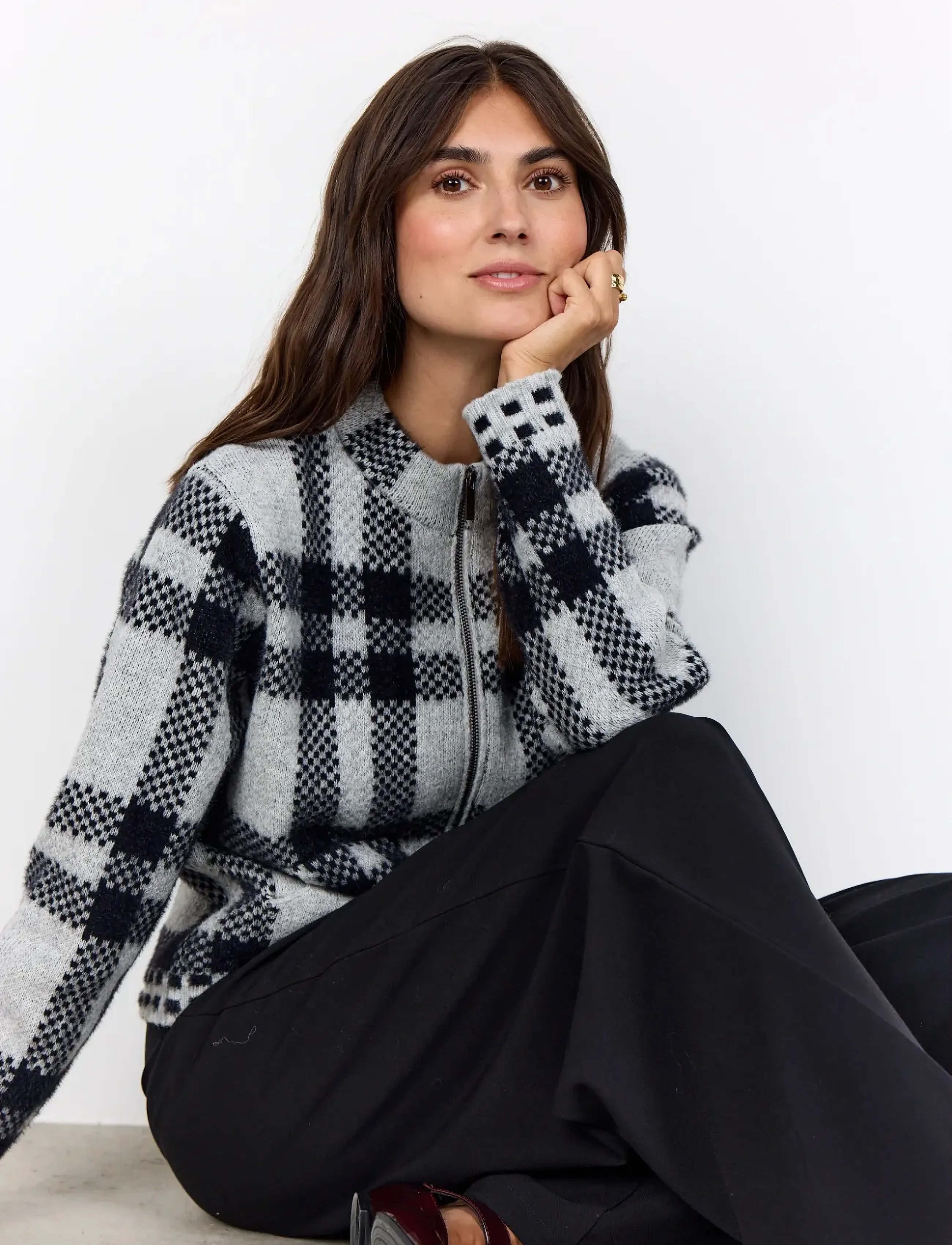 Soyaconcept Sc-Vibsa, M, Grey, Strik > Cardigans, Dame