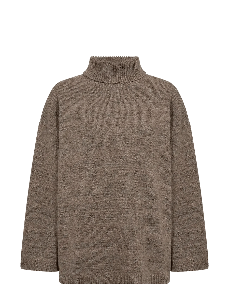 Soyaconcept - SC-VIDA - rollkragenpullover - 98404 desert brown melange - 1