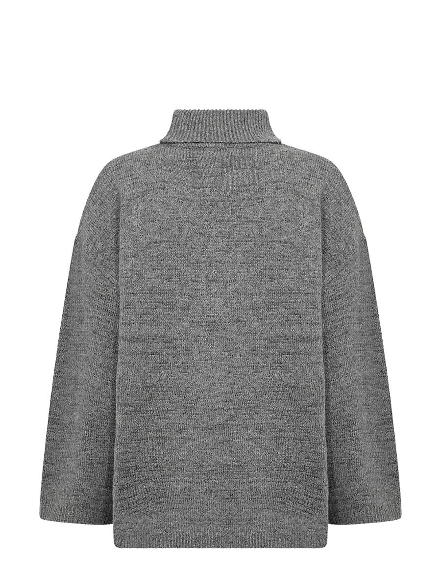 Soyaconcept - SC-VIDA - rullekraver - 99470 med. grey melange - 2