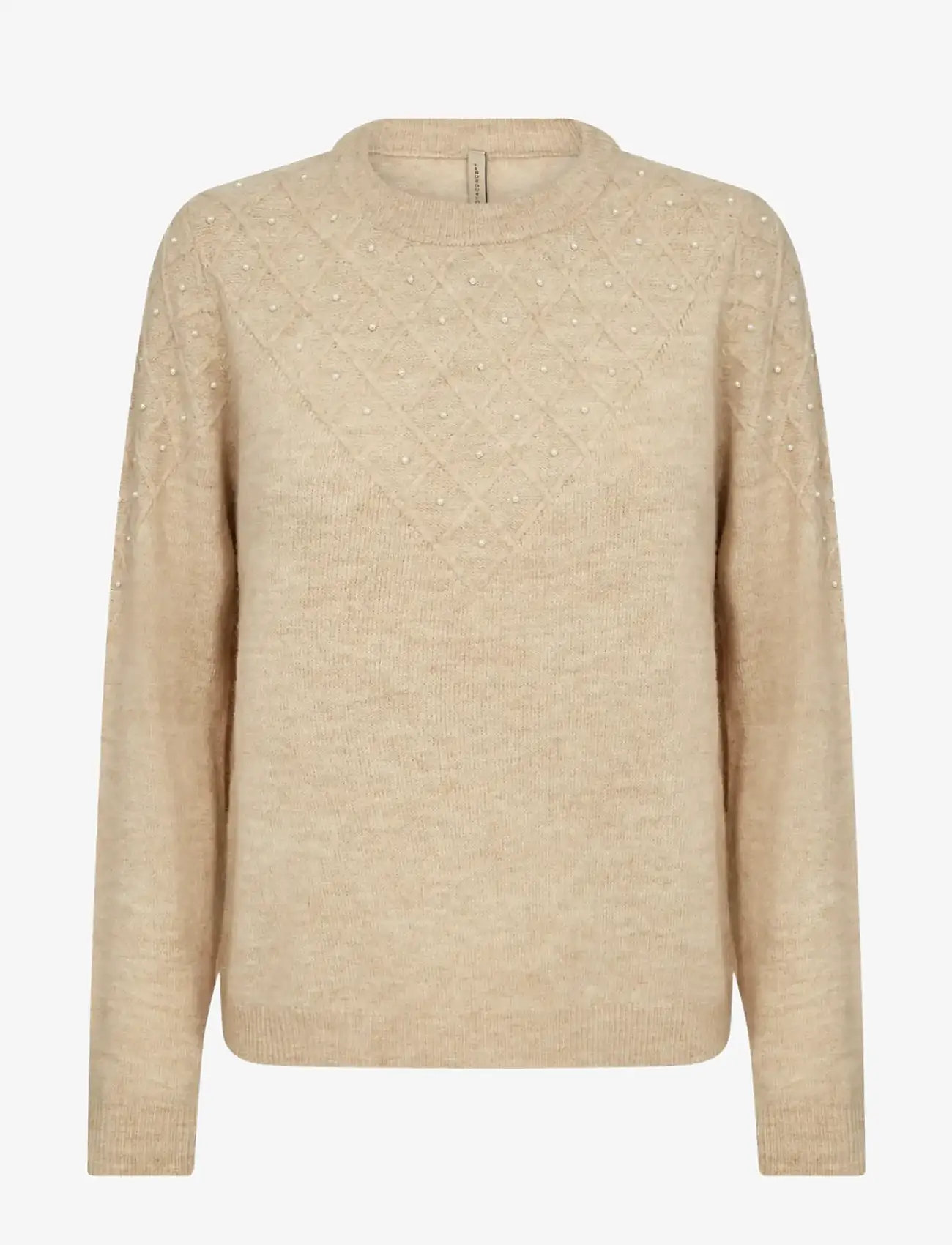 Soyaconcept - SC-NESSIE - stickade tröjor - 98008 sand melange - 1
