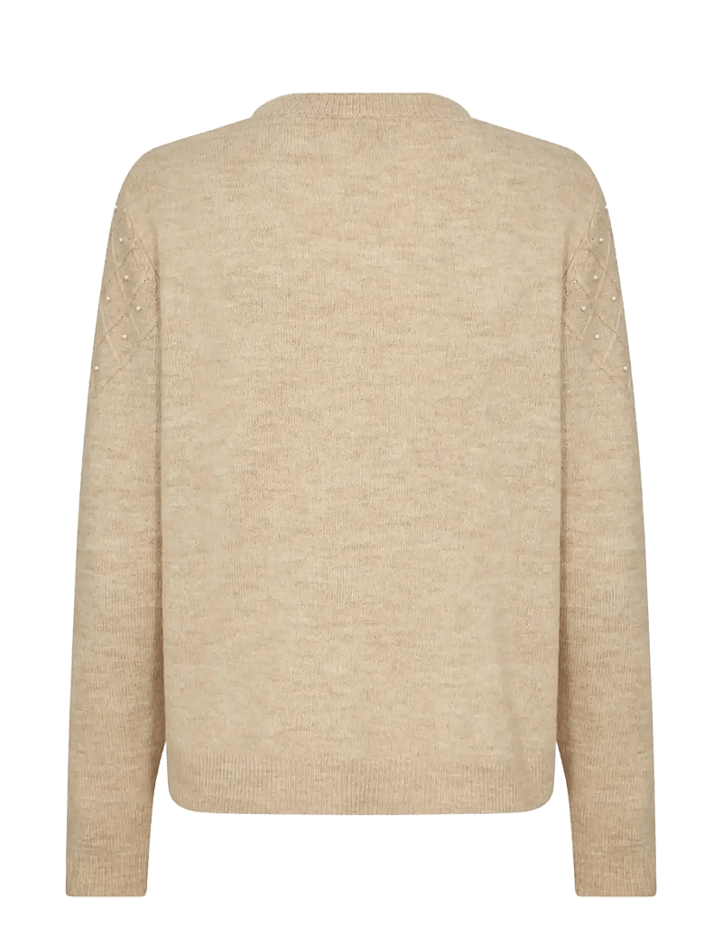 Soyaconcept - SC-NESSIE - stickade tröjor - 98008 sand melange - 2