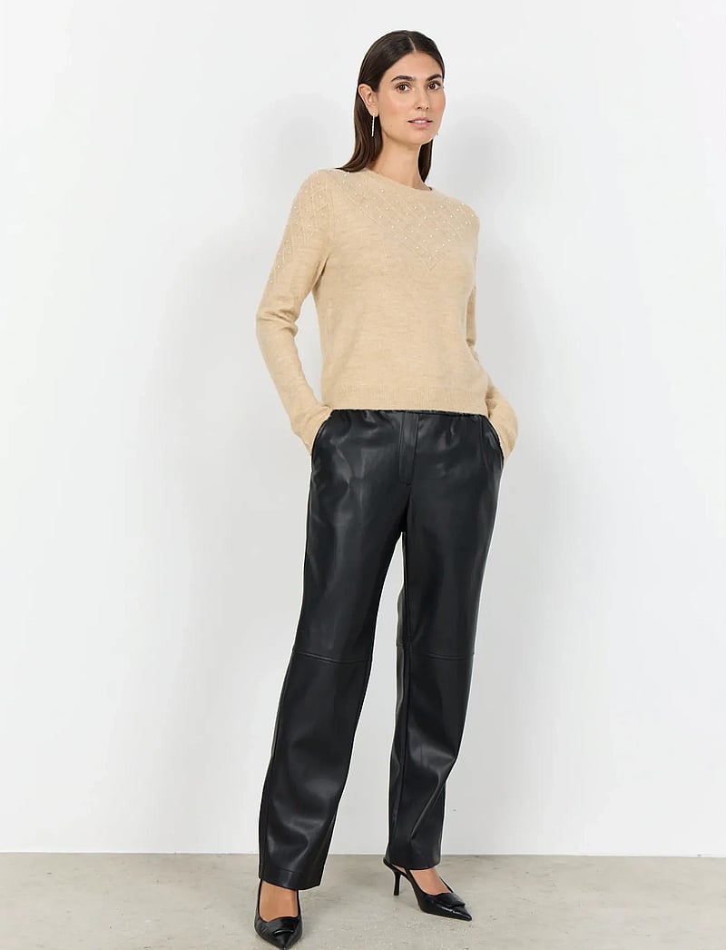 Soyaconcept - SC-NESSIE - stickade tröjor - 98008 sand melange - 4