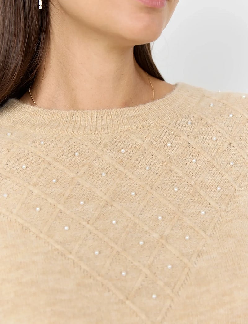 Soyaconcept - SC-NESSIE - stickade tröjor - 98008 sand melange - 5