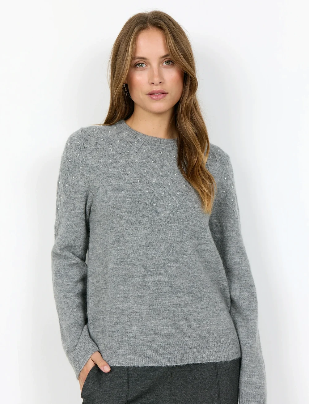 Soyaconcept - SC-NESSIE - pullover - 99470 med. grey melange - 0