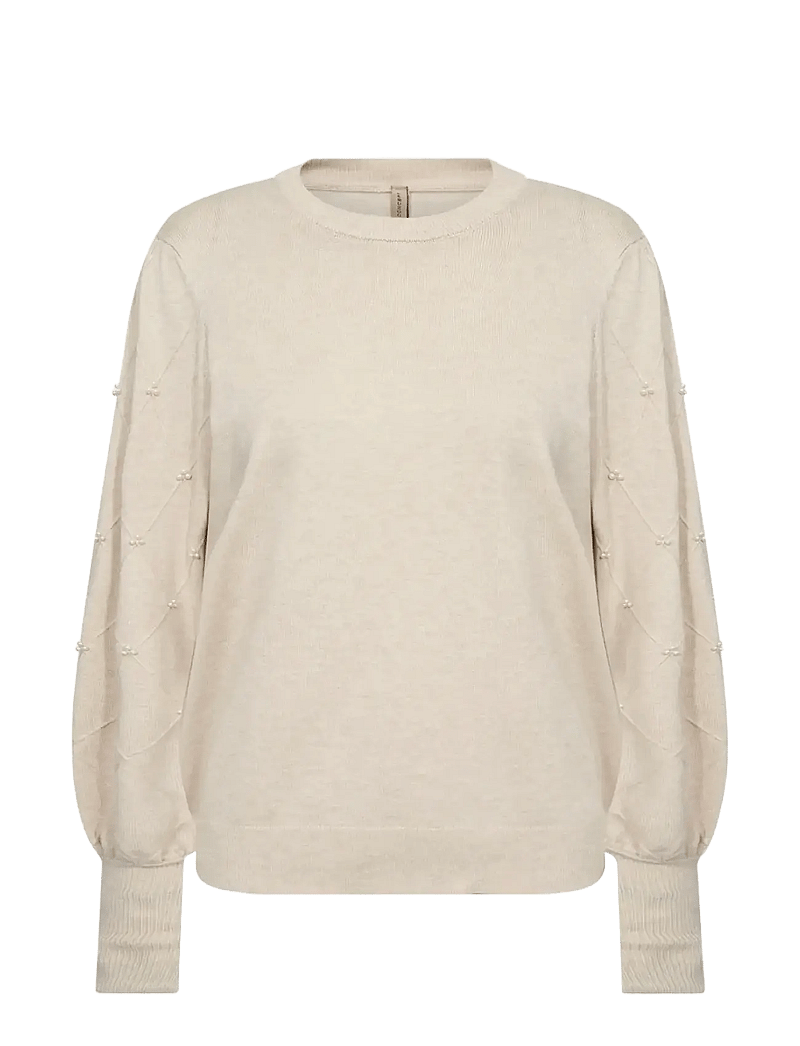Soyaconcept - SC-DOLLIE - striktrøjer - 91620 cream melange - 1