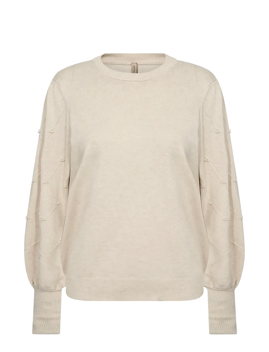 Soyaconcept - SC-DOLLIE - striktrøjer - 91620 cream melange - 1