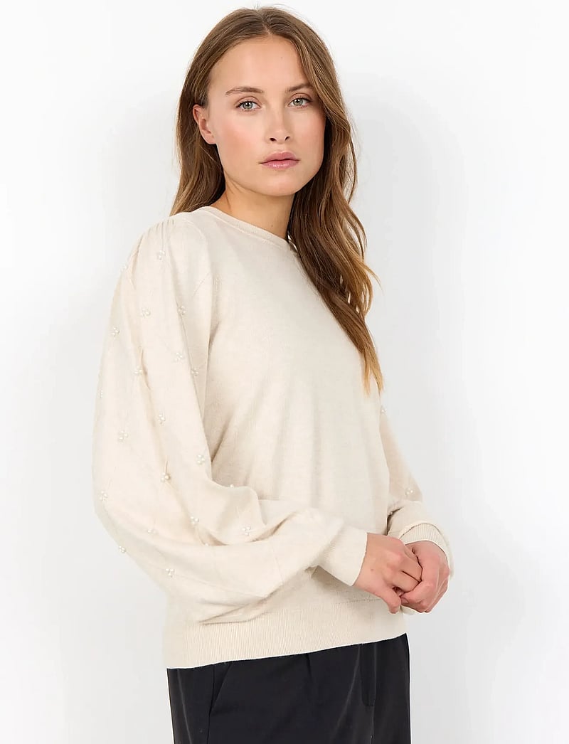 Soyaconcept - SC-DOLLIE - striktrøjer - 91620 cream melange - 0