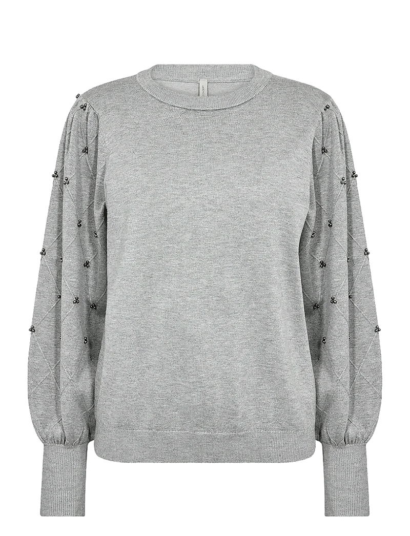 Soyaconcept - SC-DOLLIE - striktrøjer - 99470 med. grey melange - 1