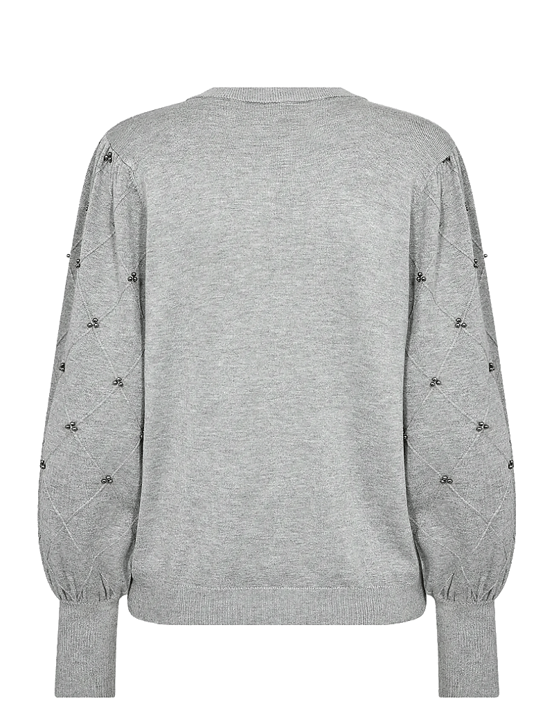 Soyaconcept - SC-DOLLIE - striktrøjer - 99470 med. grey melange - 2