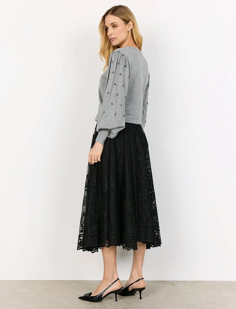 Soyaconcept - SC-DOLLIE - striktrøjer - 99470 med. grey melange - 4