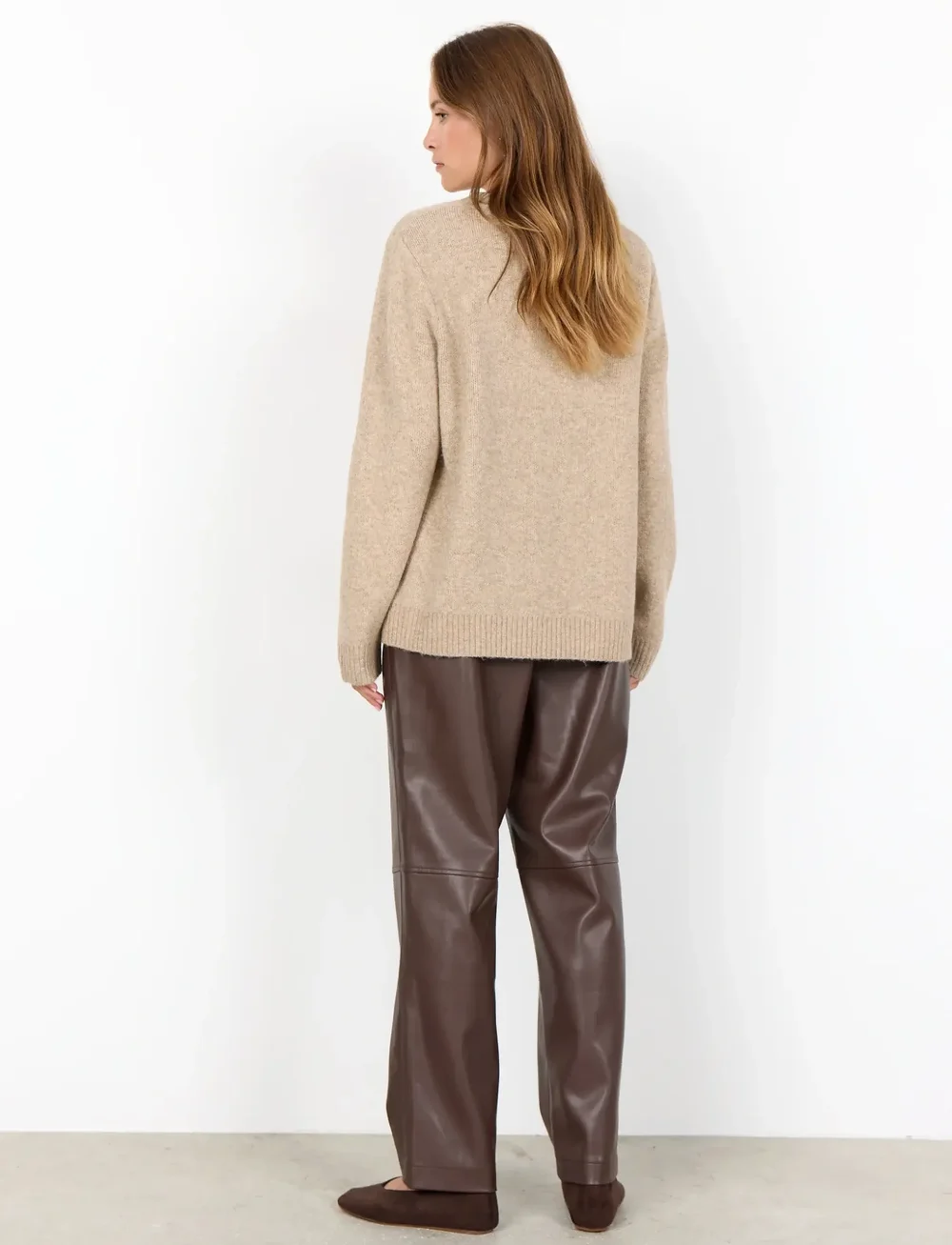 Soyaconcept - SC-AUDREY - striktrøjer - 98008c sand melange combi - 3