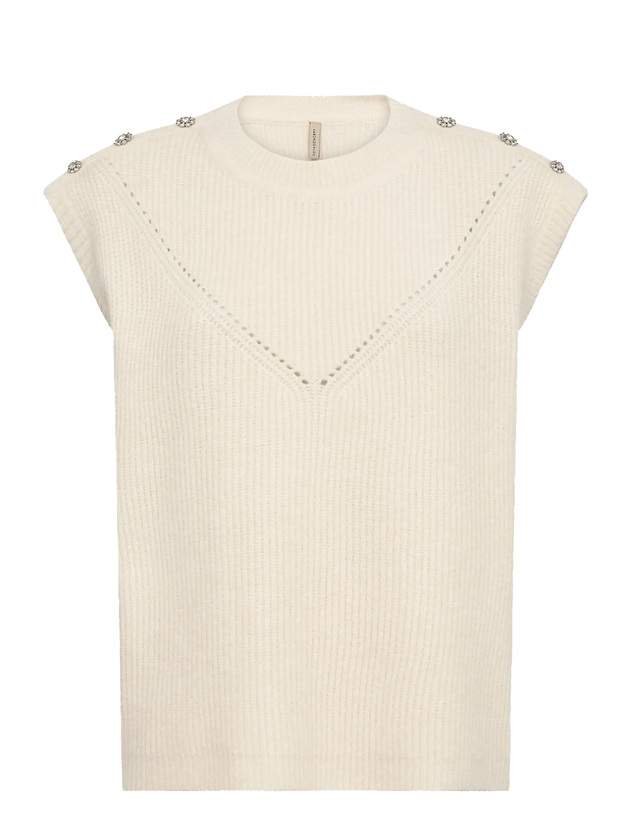 Soyaconcept - SC-AVALON - kootud vestid - 91620 cream melange - 1