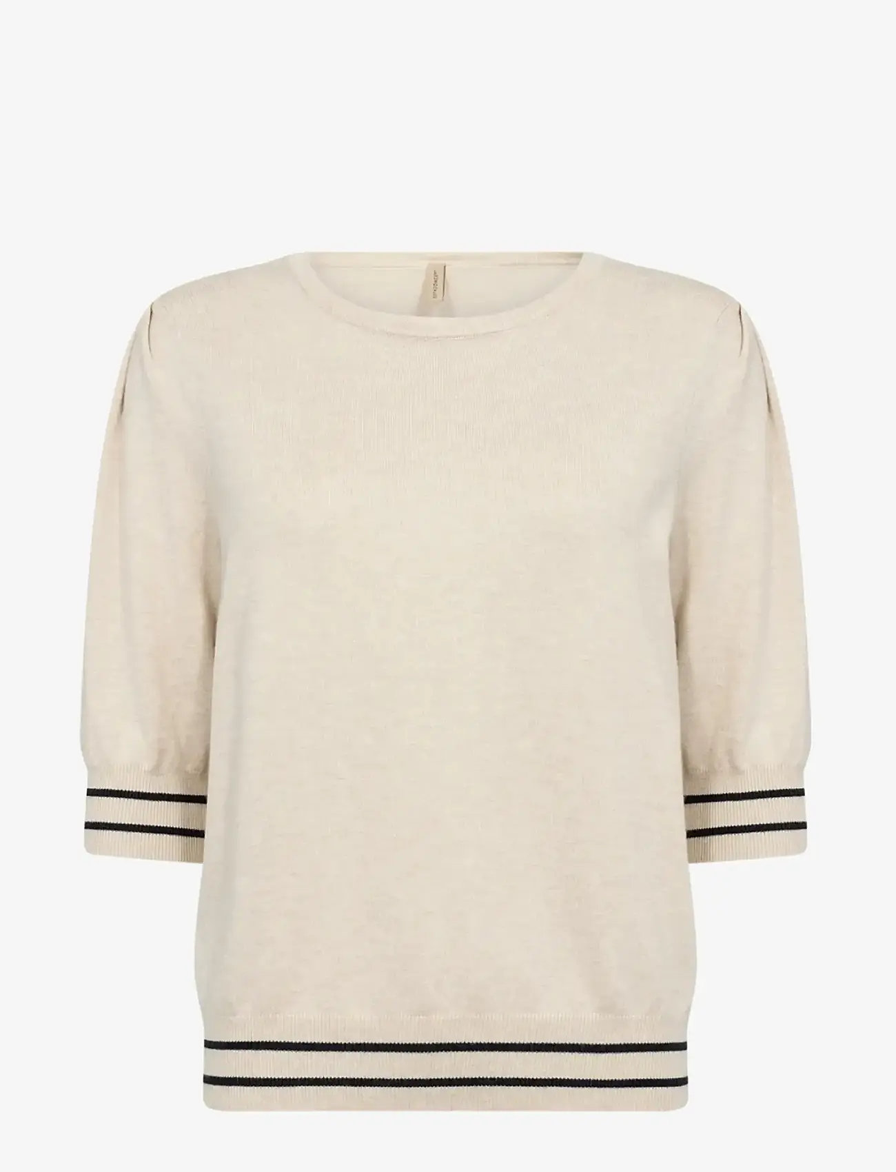 Soyaconcept - SC-DOLLIE - stickade tröjor - 91620 cream melange combi - 1