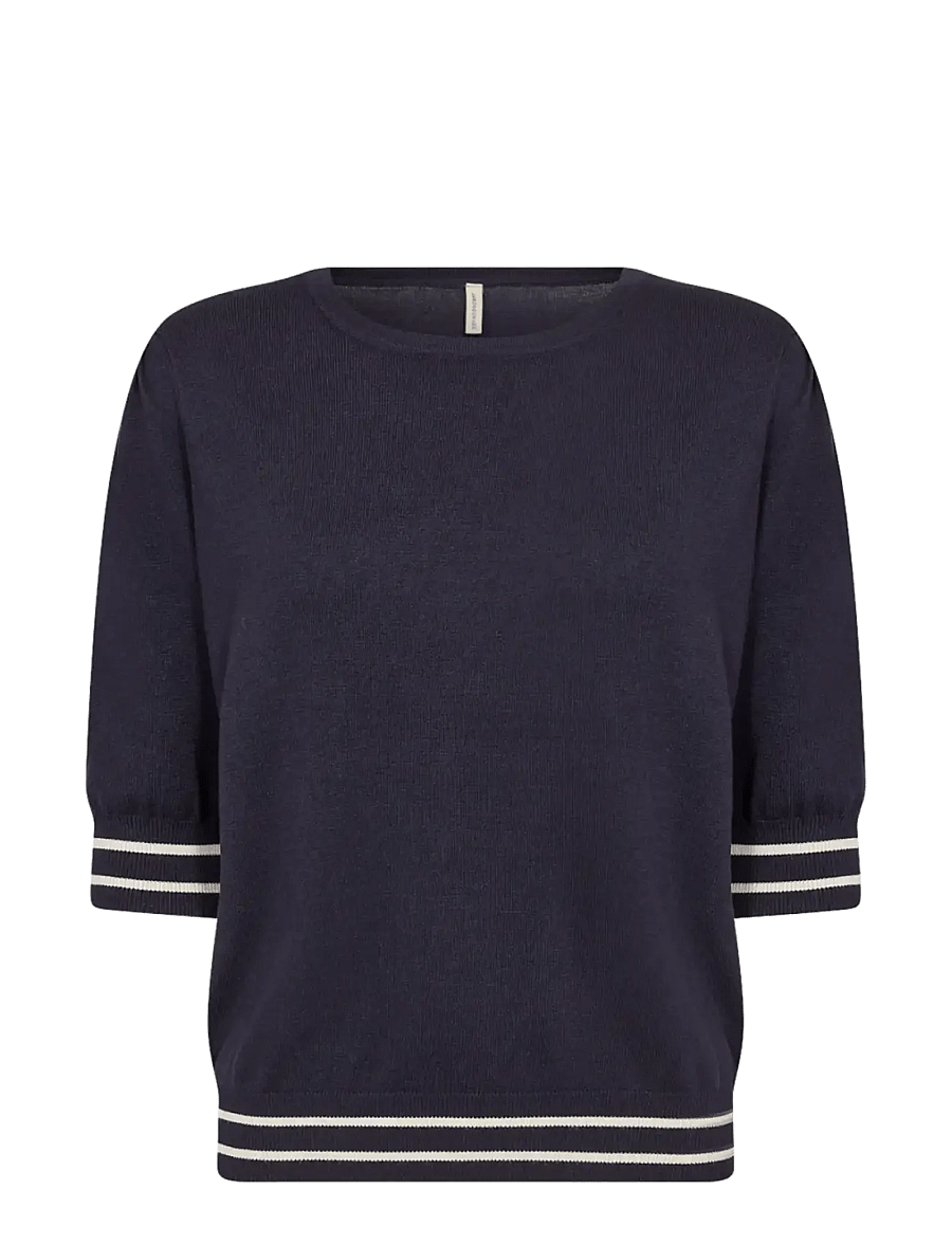 Soyaconcept - SC-DOLLIE - stickade tröjor - 6910 navy combi - 1