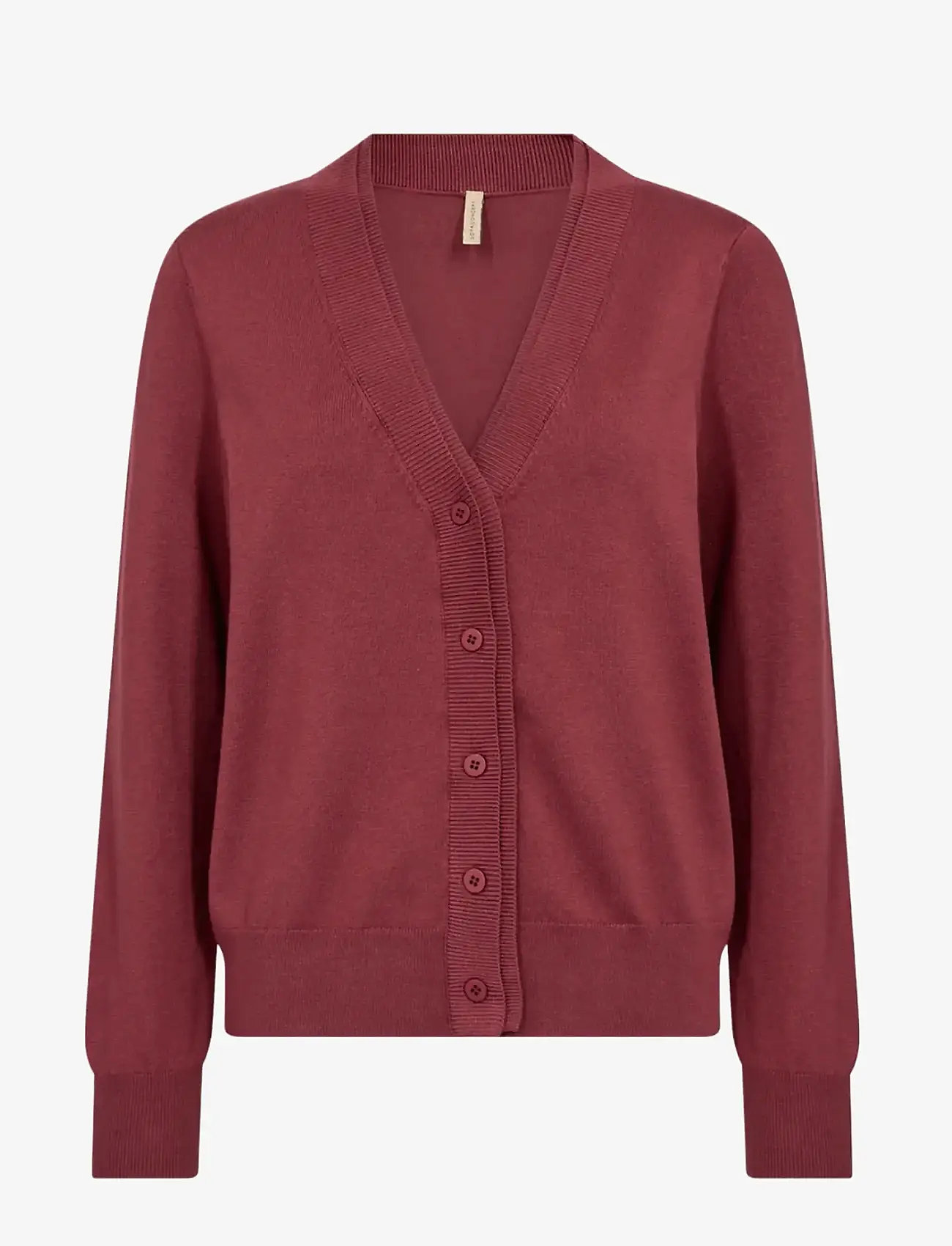 Soyaconcept - SC-DOLLIE - cardigans - 94470 dk. red mel - 1