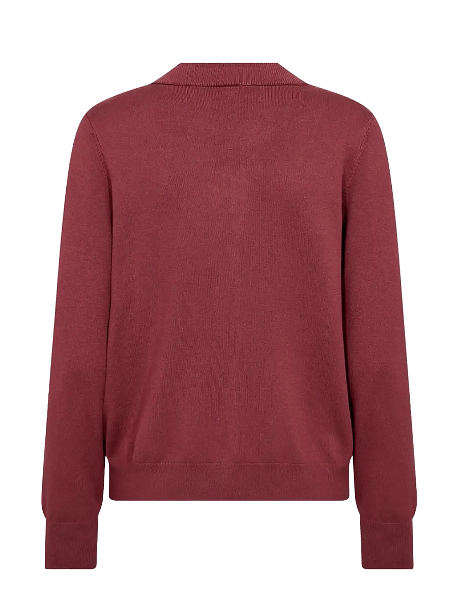 Soyaconcept - SC-DOLLIE - strickjacken - 94470 dk. red mel - 2