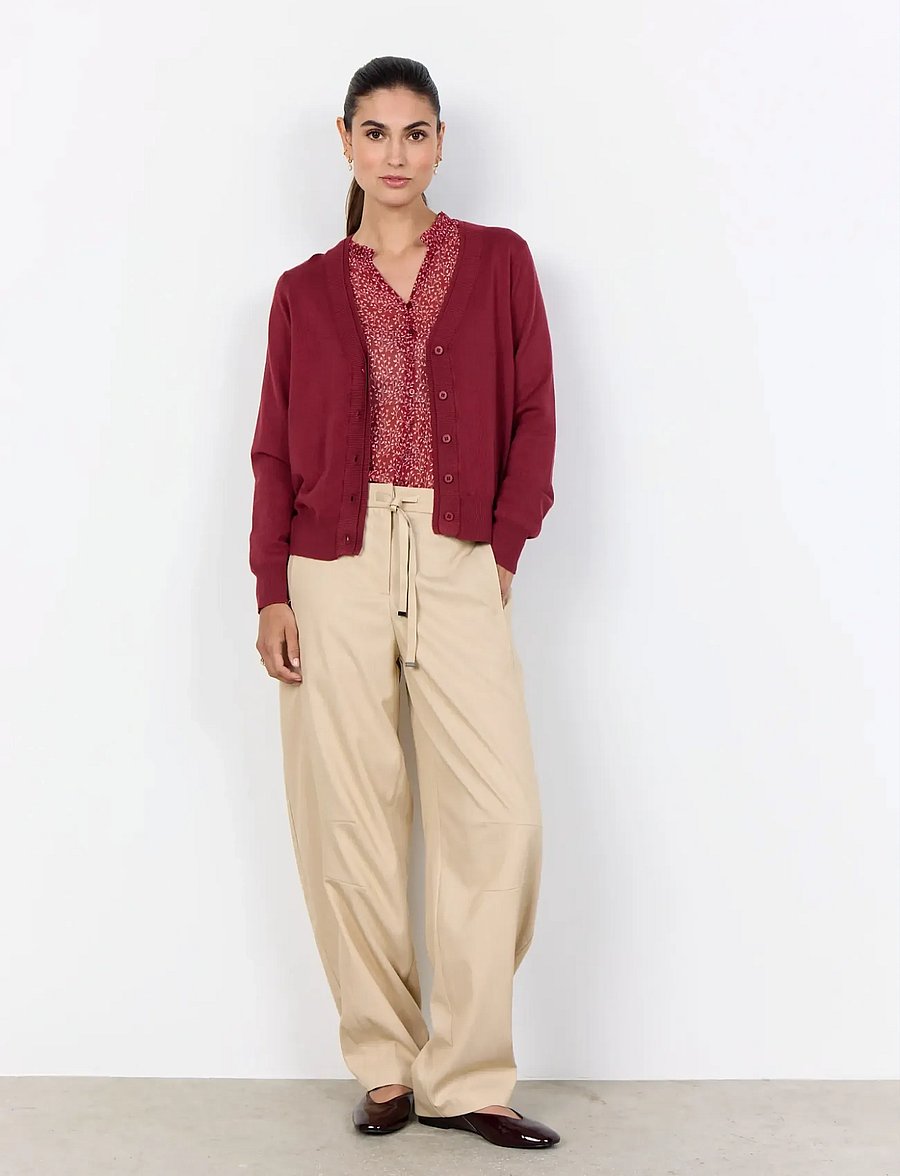 Soyaconcept - SC-DOLLIE - strickjacken - 94470 dk. red mel - 4