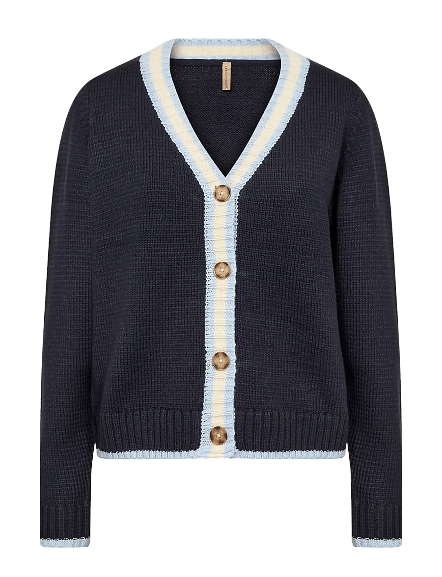 Soyaconcept - SC-REMONE - strickjacken - 6910 navy combi - 1