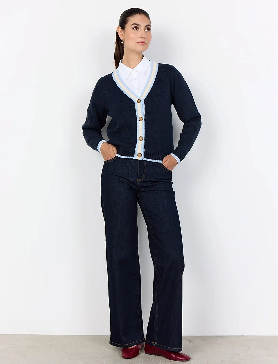 Soyaconcept - SC-REMONE - strickjacken - 6910 navy combi - 4