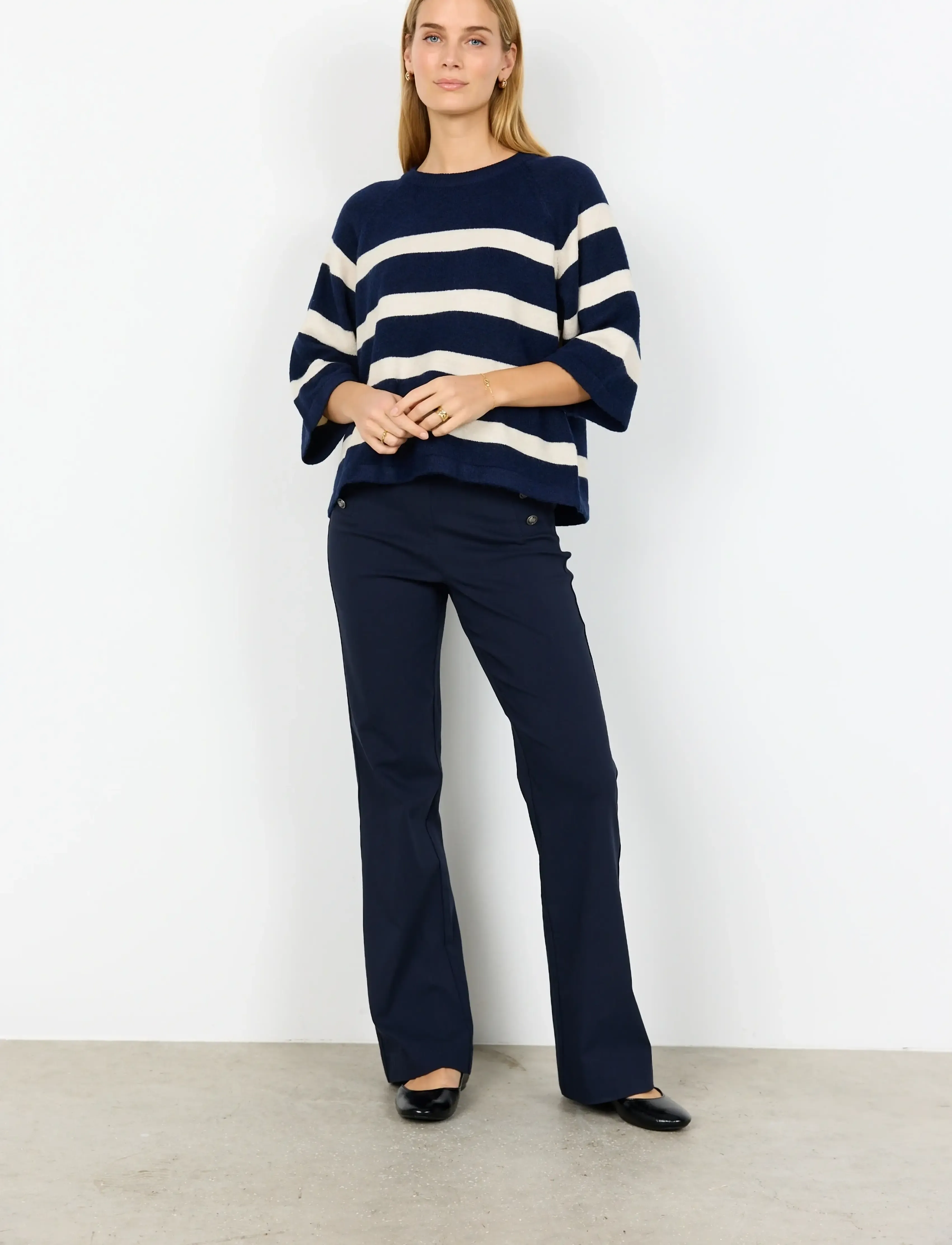 Soyaconcept - SC-ORLEAN STRIPE - laveste priser - 96910 navy melange combi - 3