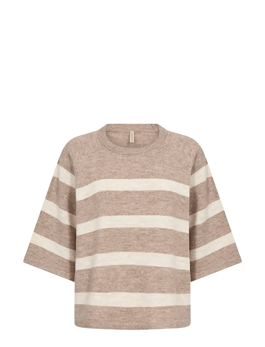 Soyaconcept - SC-ORLEAN STRIPE - pullover - 98008c sand melange combi - 1