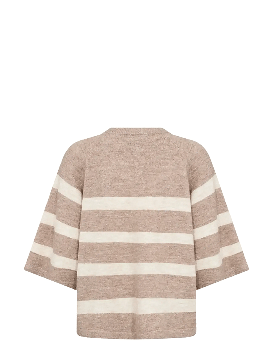 Soyaconcept - SC-ORLEAN STRIPE - pullover - 98008c sand melange combi - 2