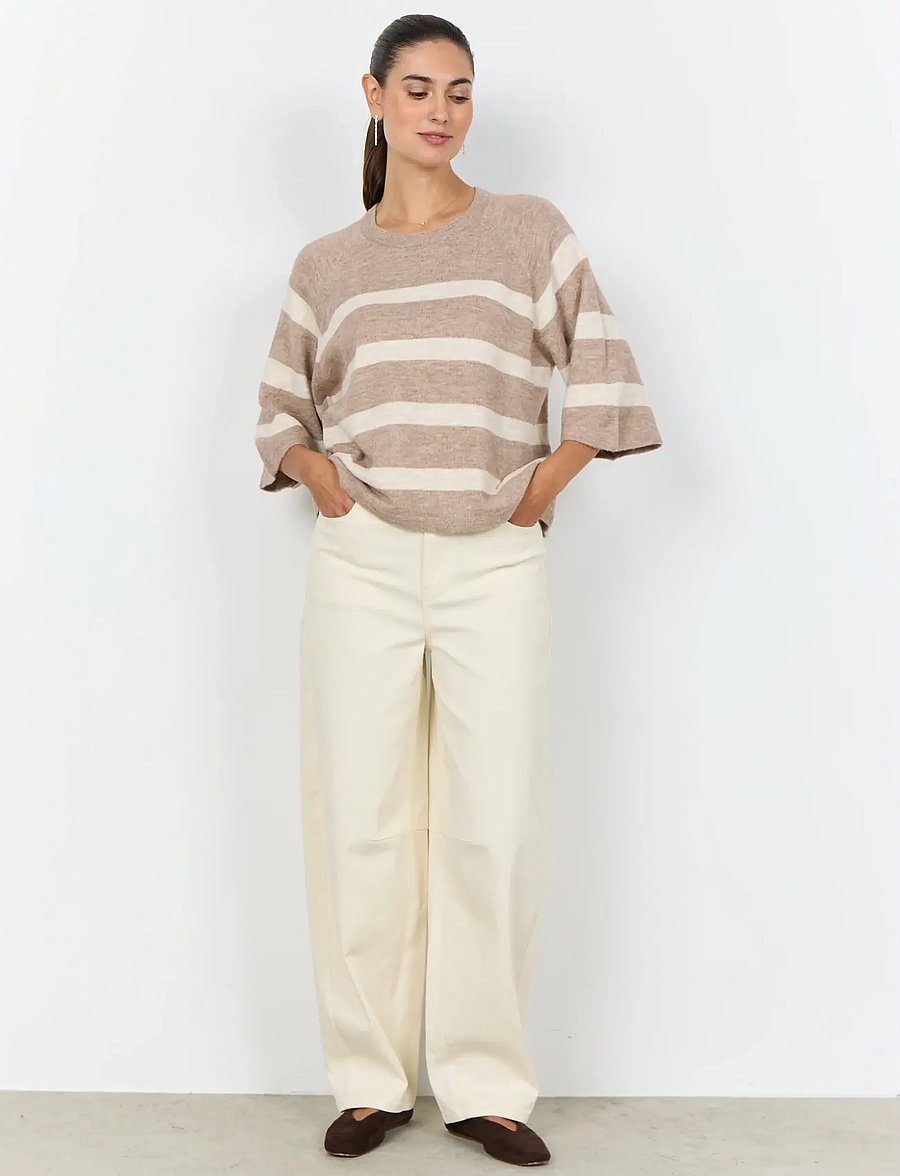 Soyaconcept - SC-ORLEAN STRIPE - pullover - 98008c sand melange combi - 4