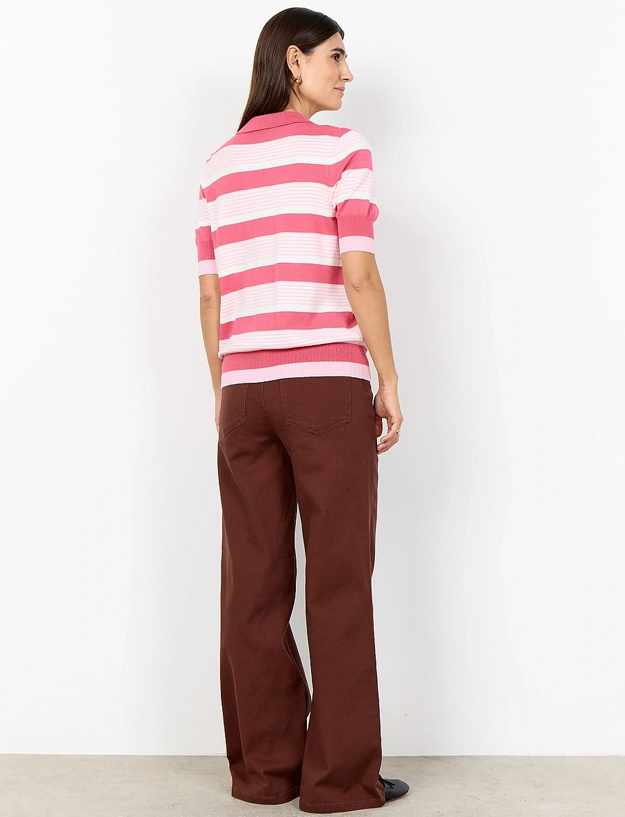 Soyaconcept - SC-DOLLIE STRIPE - cardigans - 4390 rapture rose combi - 4