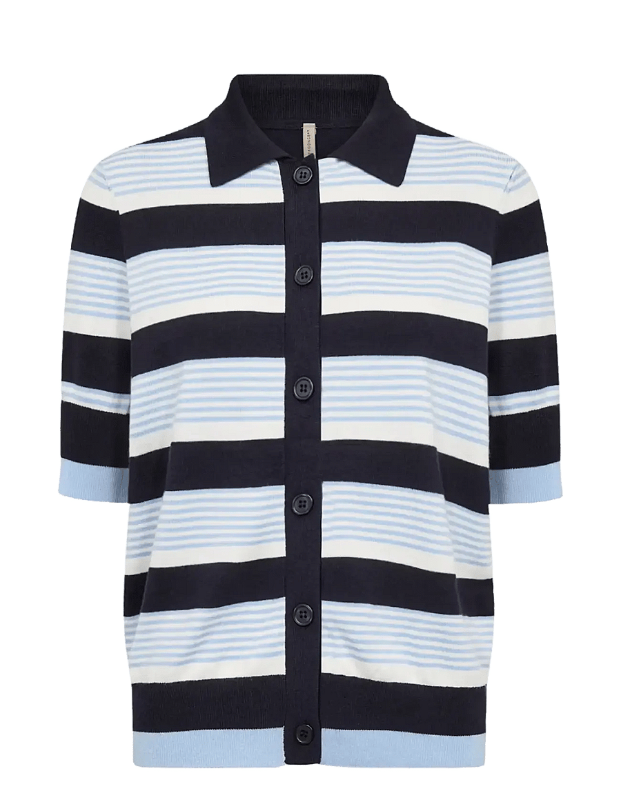 Soyaconcept - SC-DOLLIE STRIPE - strickjacken - 6910 navy combi - 1