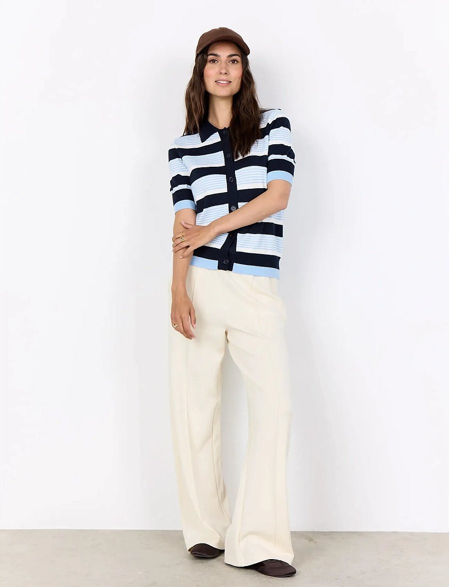 Soyaconcept - SC-DOLLIE STRIPE - strickjacken - 6910 navy combi - 3