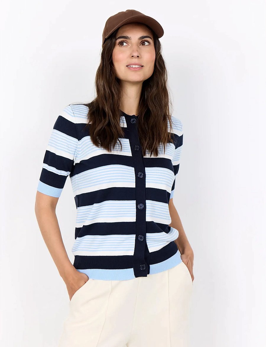 Soyaconcept - SC-DOLLIE STRIPE - strickjacken - 6910 navy combi - 4