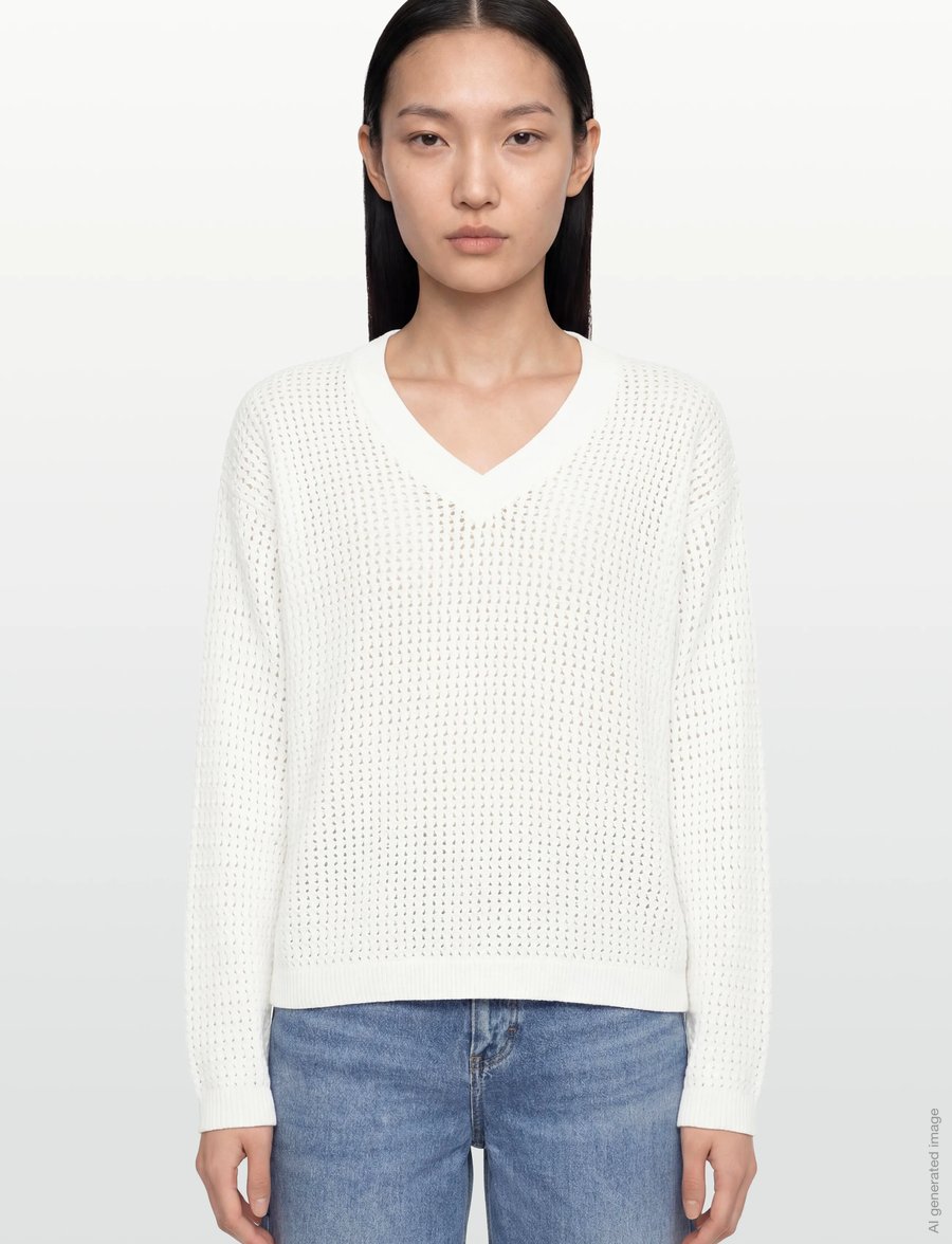 Soyaconcept - SC-DENEFA - strikkegensere - 1100 offwhite - 3