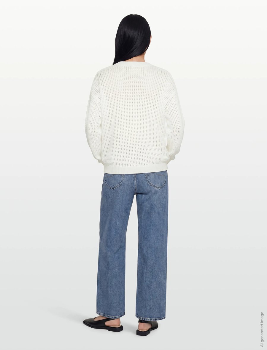 Soyaconcept - SC-DENEFA - strikkegensere - 1100 offwhite - 4