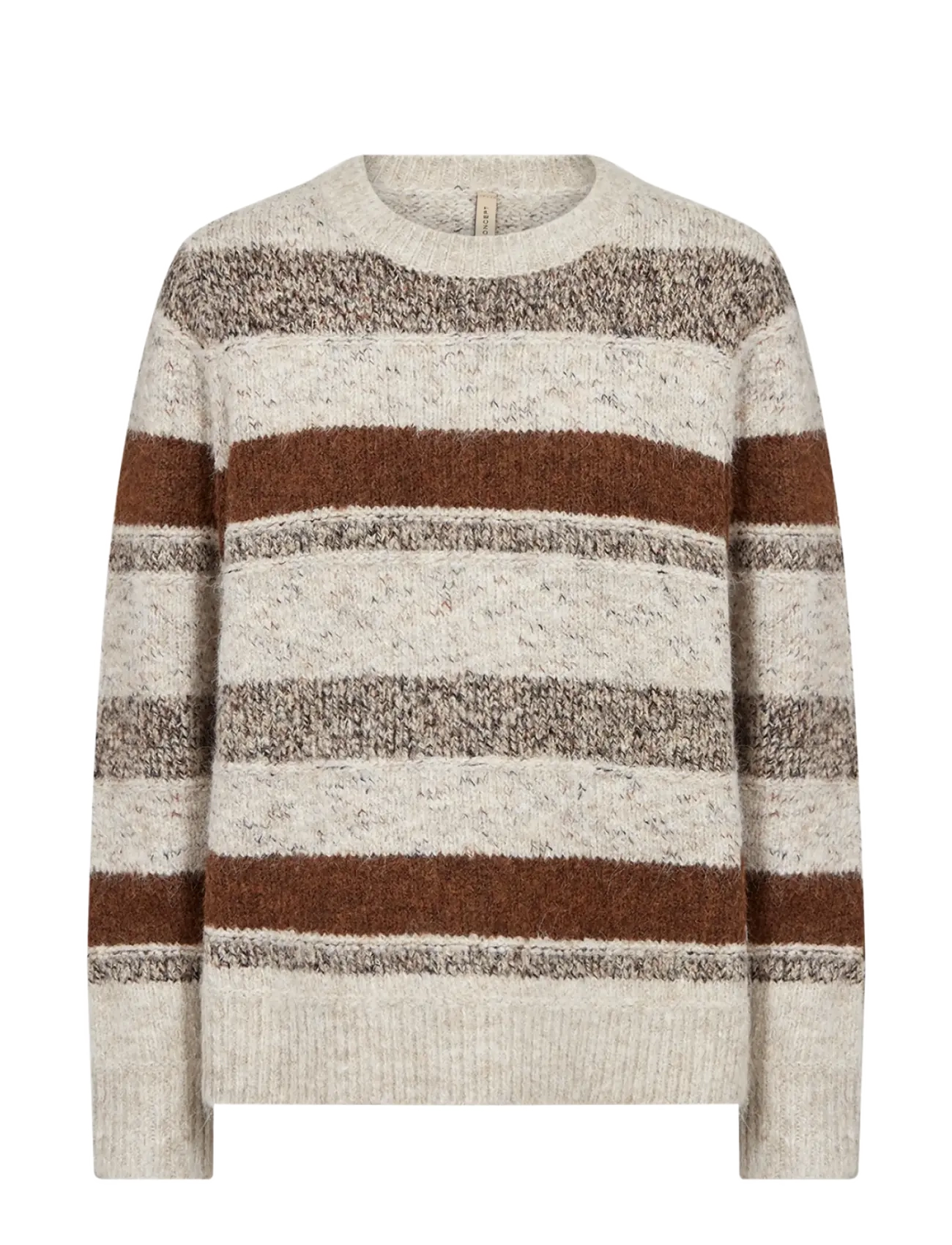 Soyaconcept SC-HALINA YD - Pullover - 98980C CHOCOLATE PLUM MEL COM / beige